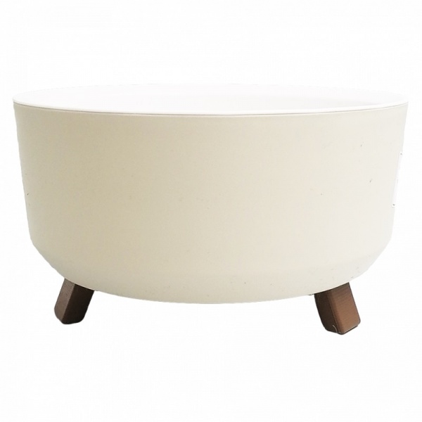 Горщик TRIPOT з дренажем на складних ніжках N3 2,25 л кремовий (ALY643 white) 