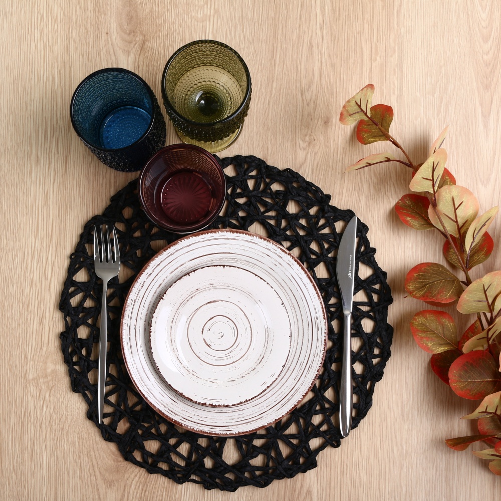 Коврик для сервировки Flamberg Braid Black 35 см