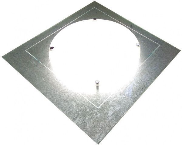 Светильник потолочный Декора НББ 32470 Мечта Quadro LED 24 Вт серебристый 