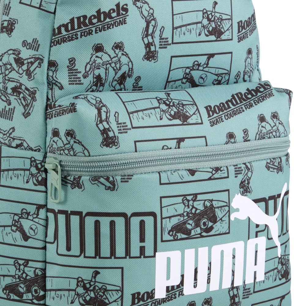 Рюкзак Puma PHASE AOP Small Backpack 09132401 13 л зеленый