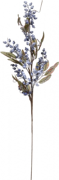 Декорация новогодняя Ветка голубики 77 см EPI-17A3079 