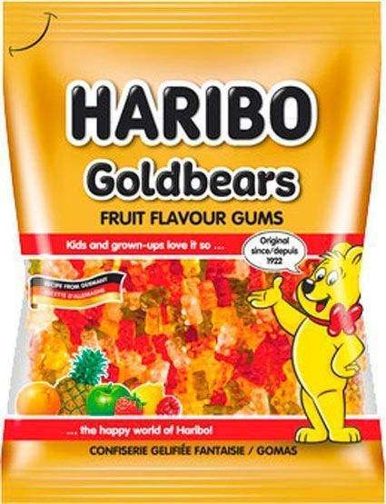 Цукерки Haribo желейні неглазуровані Золоті Ведмедики (9002975307857)