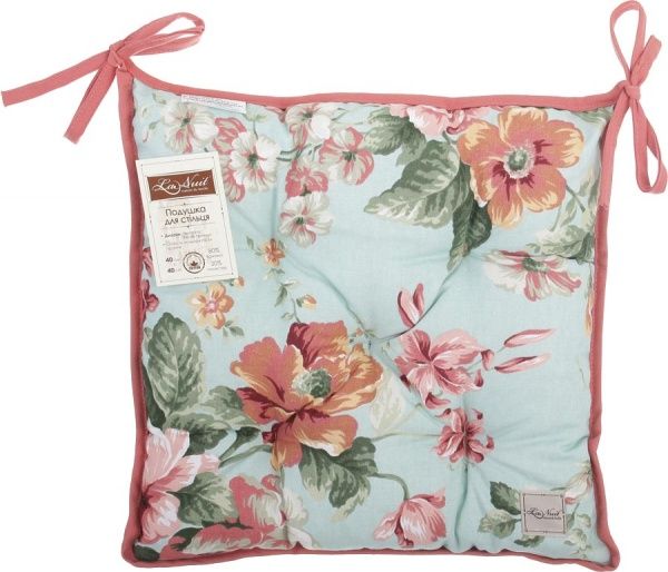 Подушка на стул Большие розы 40х40 см La Nuit