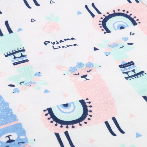 Піжама для дівчаток Татошка р.128 білий із блакитним 102202 