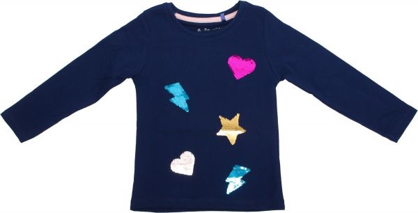 Футболка для дівчаток 5.10.15. 3H3921 р.98 темно-синій 