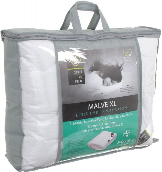 Одеяло Malve XL с пропиткой Aloe Vera 200x220 см Songer und Sohne