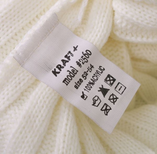 Шапочка детская для девочки Kraft+ 2560 р.52 молочный 