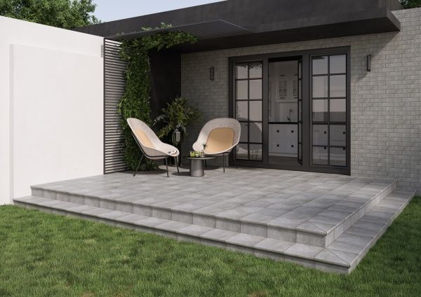 Клинкерная плитка Mattone Sabbia Grafit 30x30 Ceramika Paradyz