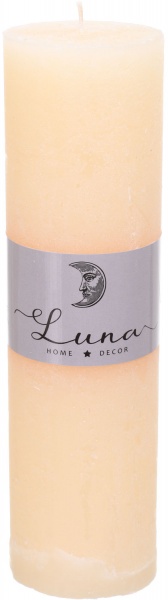 Свічка Рустік циліндр Ivory C5520-7401 Luna