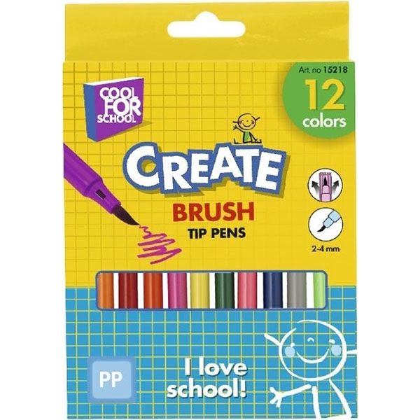 Фломастеры-кисточки Create CF15218 8 шт. Cool For School
