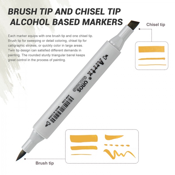 Набір маркерів Arrtx Oros ASM-03-ACS1-01 12 кольорів LC302611 