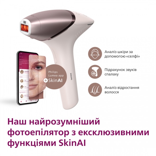 Фотоэпилятор Philips Lumea Series 9900 BRI977/00 IPL с технологией SenseIQ