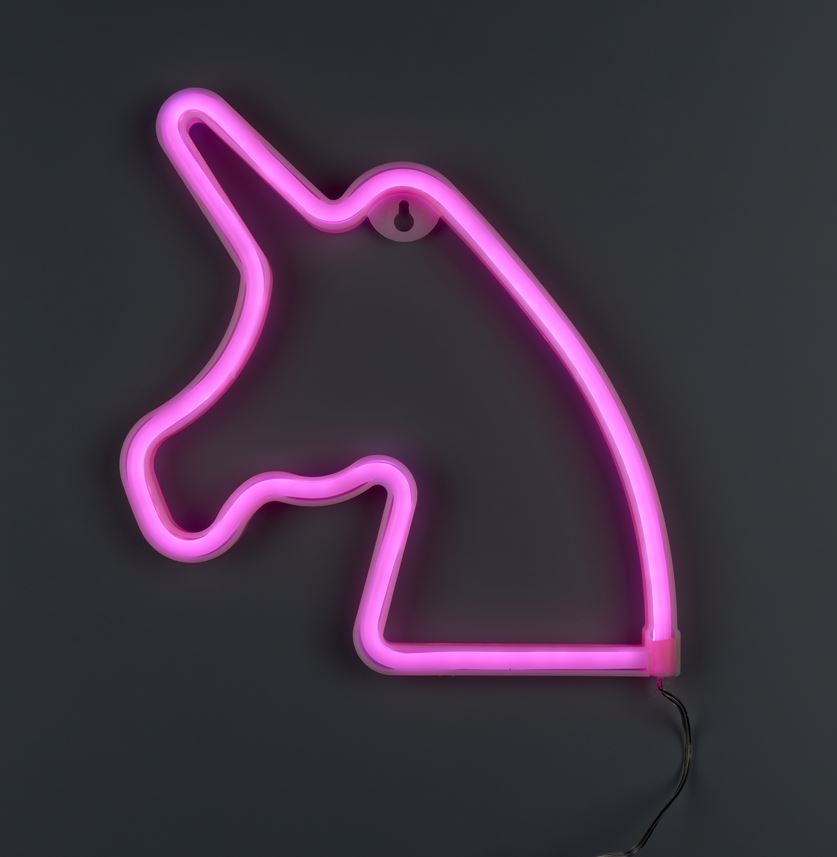 Неоновая вывеска Luna LUDS-NEO-41 Єдиноріг теплый белый