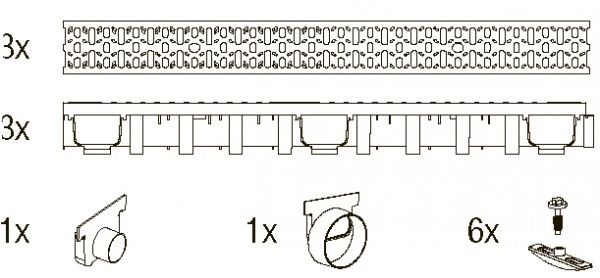 Комплект гаражный MAXPOL 1000/98