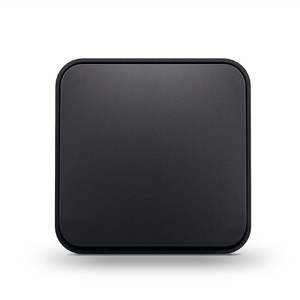 Вимикач пластик одноклавішний Binera IP20 Videx без підсвітки чорний 27072