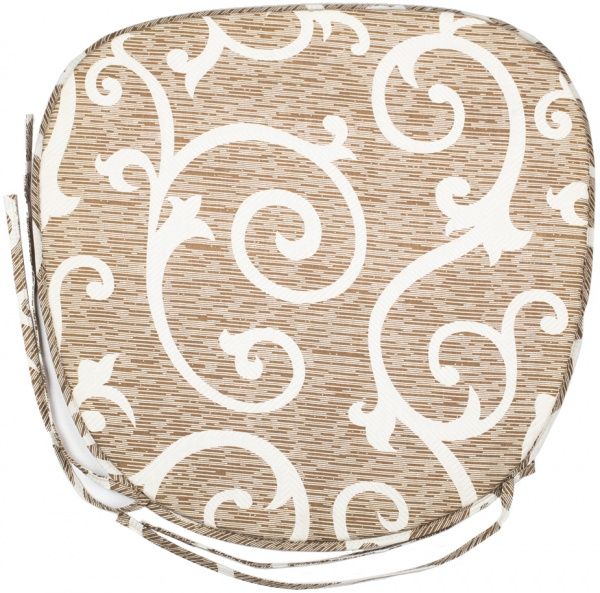 Подушка на стул трапеция 40х40х2 бежевая