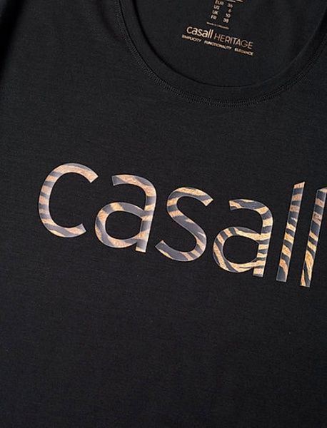 Футболка Casall Heritage Logo Tee 19170-901 40 чорний
