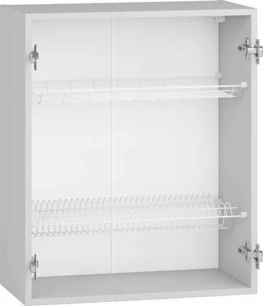 Шафа верхня Грейд під сушарку (стандарт) 600x720x300 мм сірий 