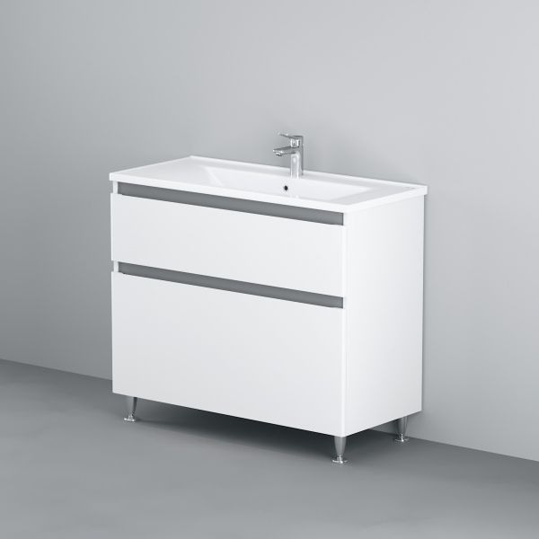 Тумба на ножках AM.PM M85-FSX1002-WC1002WG38X-Joy 100смбелый глянец