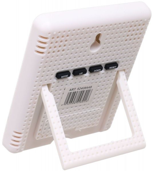 Часы настольные Mood 10х1.5х12 см белый