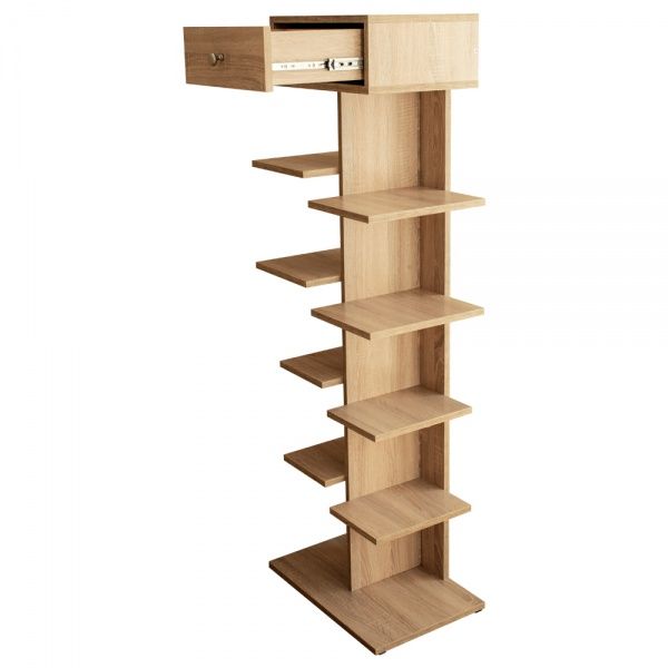 Полка для обуви DC с ящиком 335x500x1450 мм / дуб сонома 