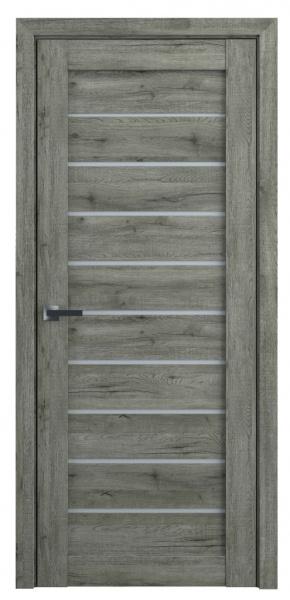 Дверне полотно Dverona 502 ПГ 600 мм дуб вулканічний 