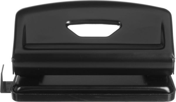 Дырокол с линейкой 12 листов черный SCHOLZ