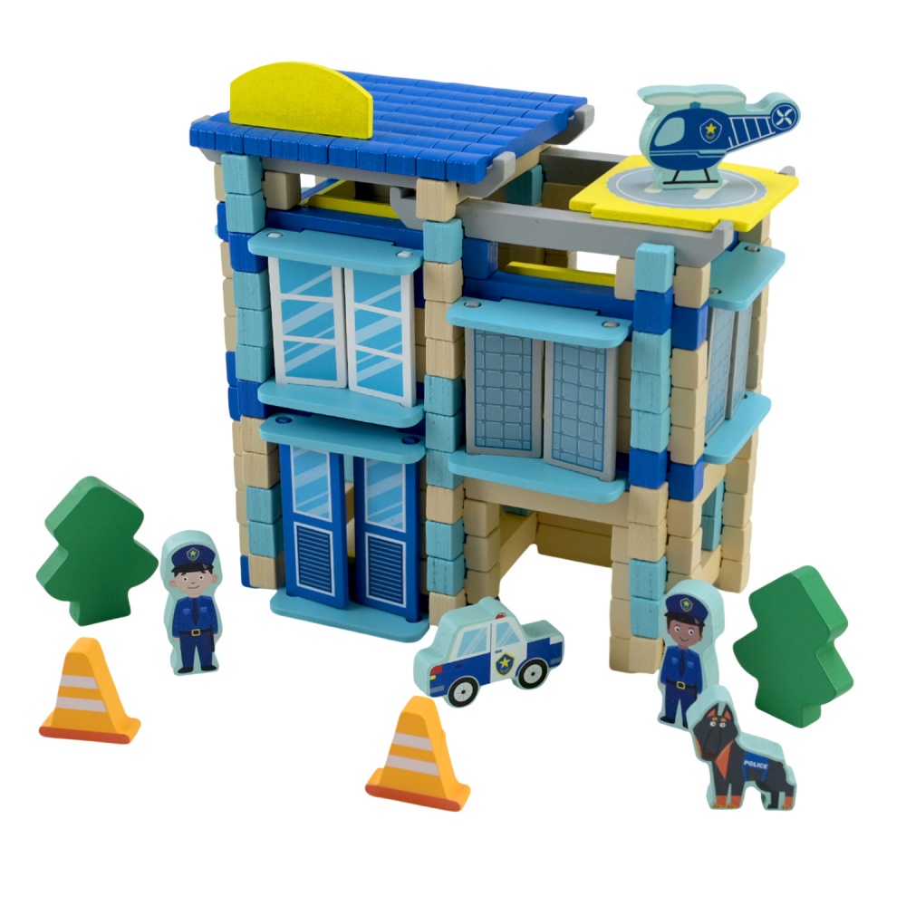 Конструктор деревянный Shantou Полиция C9435