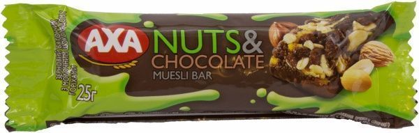 AXA з фруктами молочним шоколадом та горіхами 25гр 