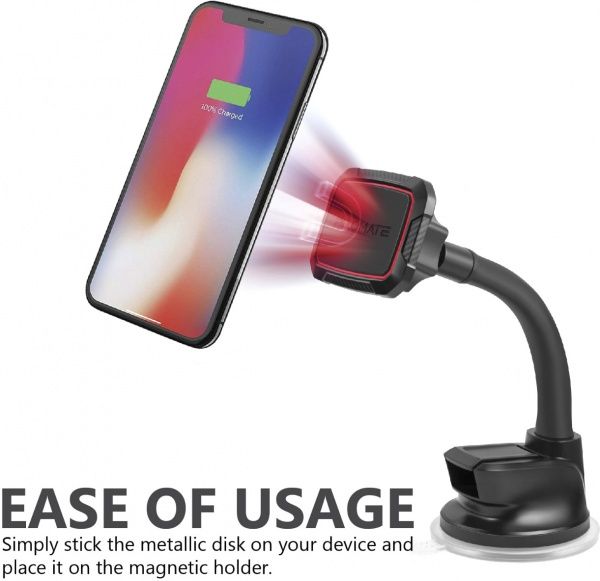 Держатель магнитный Promate MagMount-6 красный