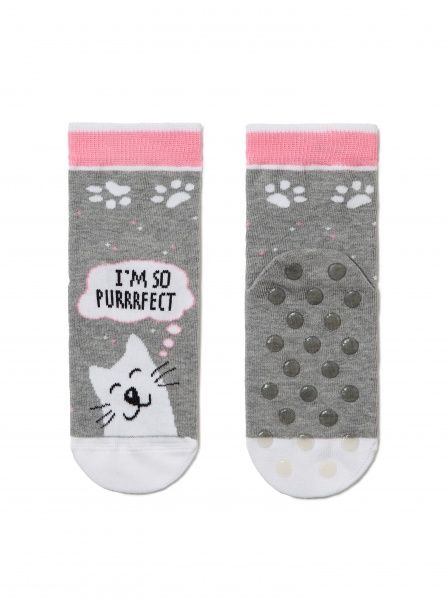 Носки детские Conte-Kids Tip-Top (антискользящие) 7С-54СП 403 р.16 серый 