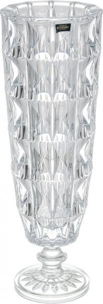 Ваза скляна на ніжці Diamond 42 cм Bohemia
