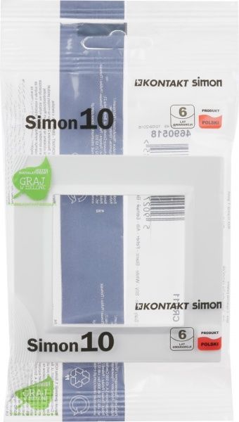 Рамка Simon SIMON10 универсальная белый CR1/11
