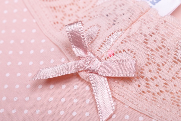 Майка детская для девочек Luna Kids в горошек р.98-104 пудровый VD 0157 /пудровий в білий горо 