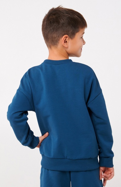 Толстовка для хлопчика Smil р.122 синій/зелений 116548 