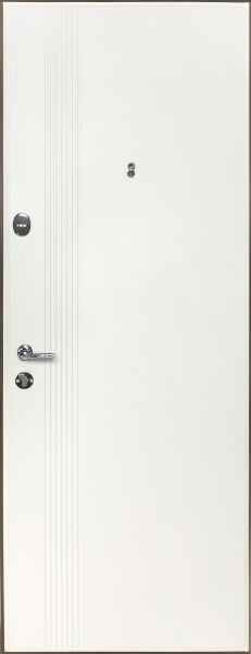 Двері вхідні Revolut Doors В-413 модель 172 графіт матовий / біла шагрень 2040x940 мм праві