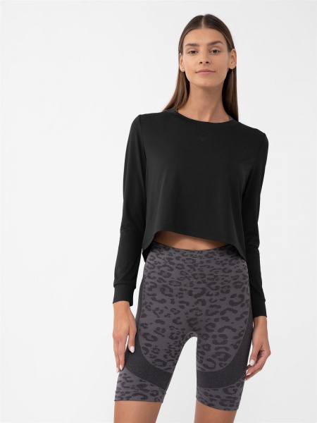 Футболка 4F LONGSLEEVE FNK F187 4FWAW23TFLOF187-20S р.XS черный