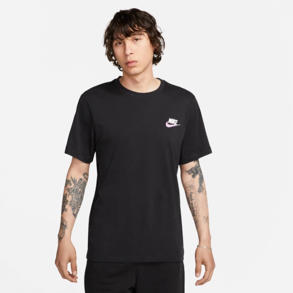 Футболка Nike M NSW TEE CLUB+ LBR FD1257-010 р.S черный