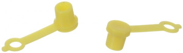 Набор колпачков для пресс-масленок, желтый цвет 