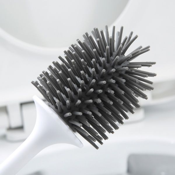 Ершик для унитаза MVM BP-13 белый с черным