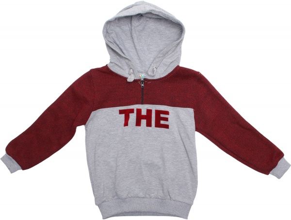 Свитшот ALG р.128 серо-красный 29554 