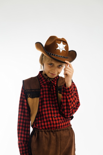 Костюм дитячий карнавальний КАРНАВАЛІЯ Ковбой 3-5 років р.110 коричневий 