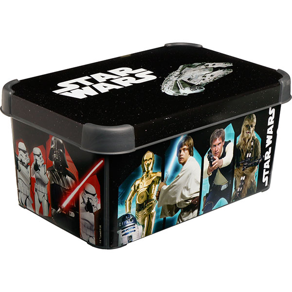 Контейнер с кришкой Curver 225220 Star Wars 140x200x300 мм