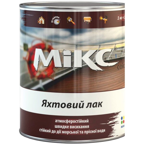 Лак для лодок 14140 MIKS Color глянец 2,3 л