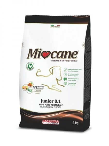 Корм Morando MioCane Junior with Chicken для щенков всех пород, с курицей 3 кг
