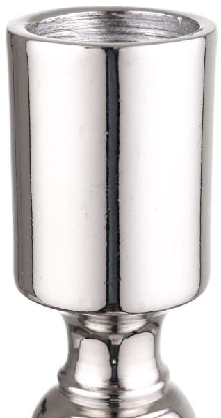 Свічник для столової свічки 45x160 мм срібний