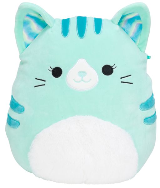 Мягкая игрушка SQUISHMALLOWS Кошечка Карина 20 см голубой с белым 6732751