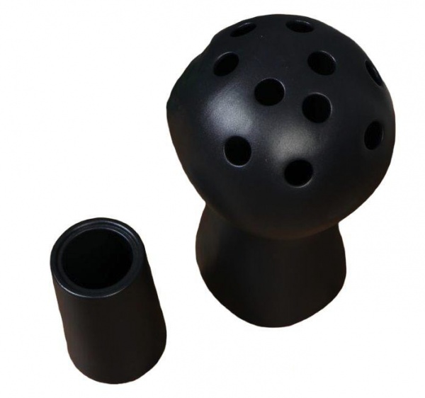 Ваза керамическая Nana ceramics Голова 43 см черный муар 