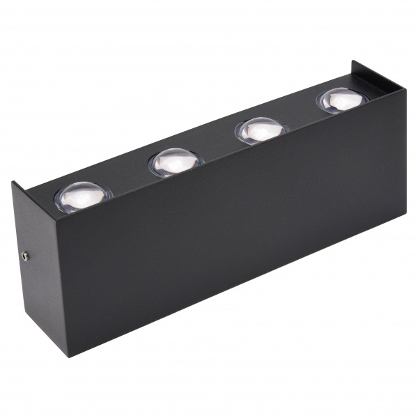 Светильник уличный настенный HOROZ ELECTRIC Proton S-8 1x8 Вт черный 076-055-0008-010 