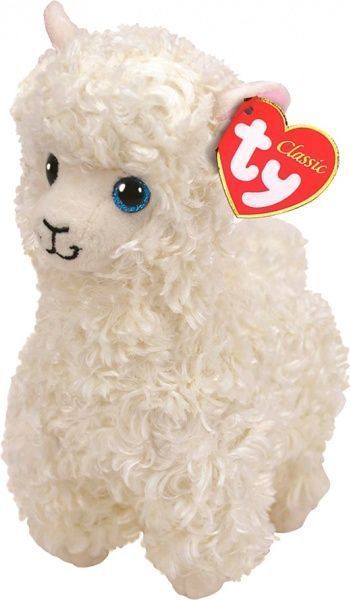 Мягкая игрушка TY Белая лама 25 см 96316